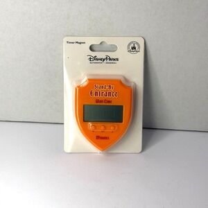 Disney Parks Stand By Entrance Fantasy Land Sign Timer Magnet New Rare